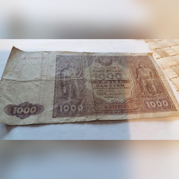 Bankot o nominale 1000 zł. z 1946 r.
