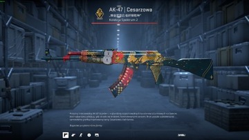 AK-47 | Cesarzowa mocne zuzycie naklejki 