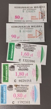 Bilety komunikacji miejskiej Krosno ZKMS
