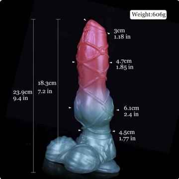 2 Fantasy Dog Wolf penis Knot a'la BadDragon Dildo