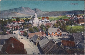 Zakopane Widok ogólny 1917 czysta