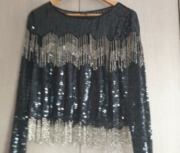 Bluzka Topshop 42 imprezowa cekiny