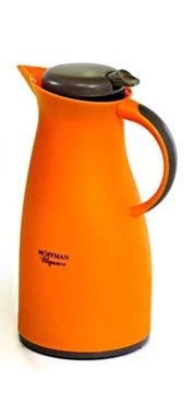 Termos 1 litr szklany wkład Hoffman pomarańczowy