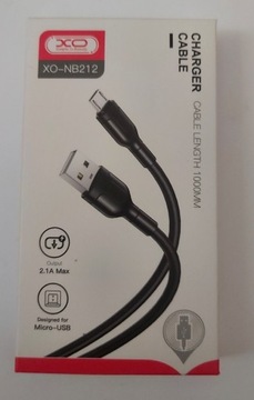 Kabel USB-C czarny XO-NB212 (1m)