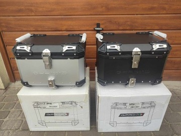 Aluminiowy kufer centralny GPR TECH 45L uniwersalny + PŁYTA