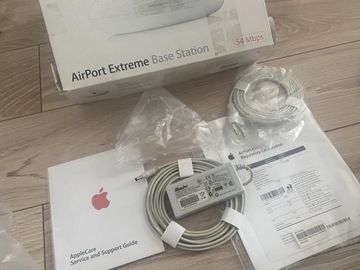 Pudełko do Apple AirPort Extreme zasilacz kable