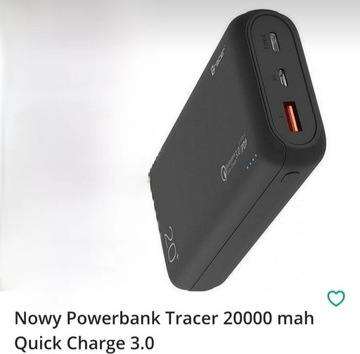 Powerbank Tracer 20000 mah Quick Charge 3.0
