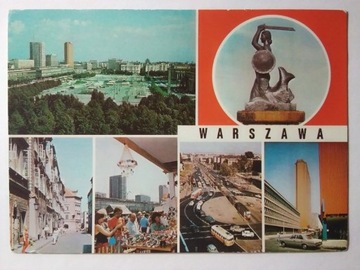 WARSZAWA widoki pomnik Syreny KAW 1979