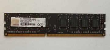 Pamięć RAM G.Skill 4GB F3-1600C11S-4GNS