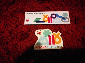 PYEONG CHANG 2018 - MAGNESY - 2szt zestaw