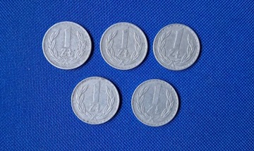 1 zł. 1974, 75 , 76 77 , 78 . rok