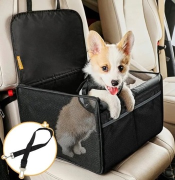 Fotelik samochodowy dla psa, zwierząt transporter 