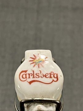 Butelka Calsberg z symbolem szczęścia 1936r.