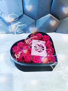 Flower Box kwiaty róże mydlane prezent Dzień Matki