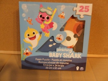 Puzzle Piankowe Baby Shark 