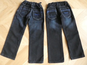 Spodnie jeansowe ciemny granat, 116  dla bliźniąt