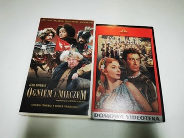 2 Kasety VHS Ogniem i Mieczem & Quo Vadis
