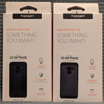 Etui Spigen Tough Armor do LG G8 ThinQ - 2 sztuki