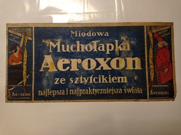 Miodowa muchołapka Aeroxon - etykieta