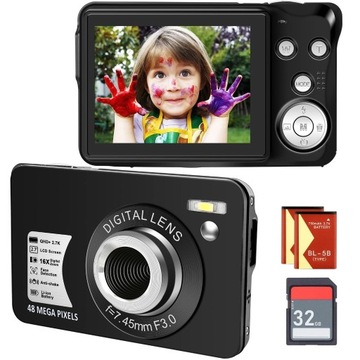 aparat foto Kinderkamera SD-Karte 48MP  