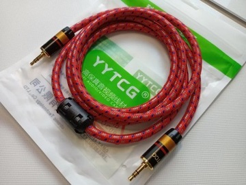 kabel słuchawkowy YYTCG G1 1,5 m, OFC jack 3,5 mm