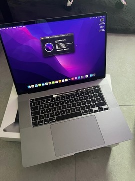 Macbook Pro 16 2019, i7 2.6ghz, 16GB, 512SSD