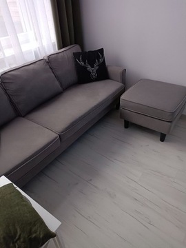 Kanapa,sofa z pufą