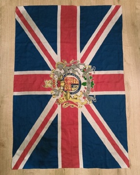 Flaga Królestwa Wielkiej Brytanii z Herbem Z.K.