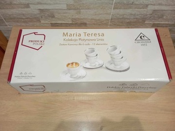 Zestaw kawowy - Porcelana Chodzieska "Maria Teresa