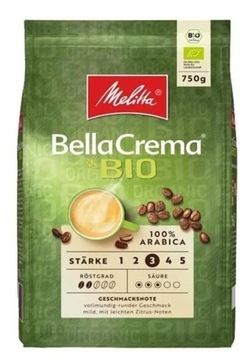 8  x kawa ziarnista Melitta Bella Crema BIO