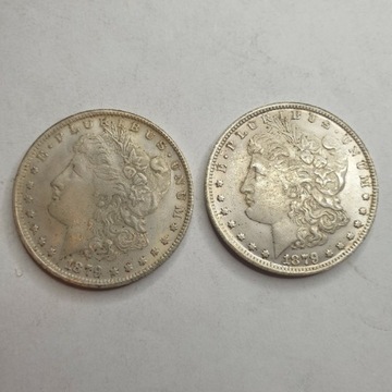 USA 1 dolar 1879  kopia posrebrzana 