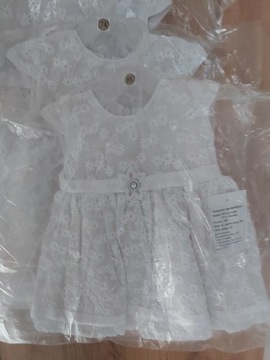 Sukienka biała rozmiar 68,74,80