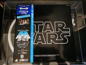 STAR WARS JOHN WILLIAMS JAPAN OBI 1977 LP GATEFOLD