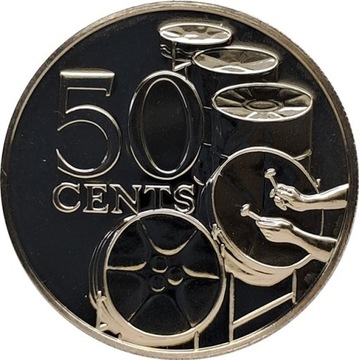 Trynidad i Tobago 50 cents 1975, prooflike KM#22