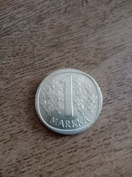 1 marka Finlandia 1968- srebro 