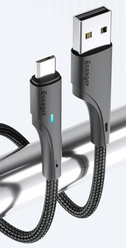 Kabel USB / micro USB 2m CZARNY