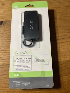 Hub USB 4 porty 3.0 ATIVA