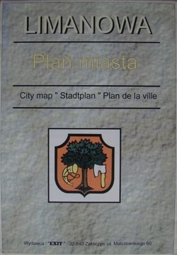 Limanowa. Plan miasta. [b.r.w.]