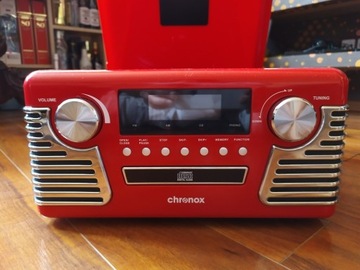 Gramofon Chronox E-6060 Retro Stereoanlage Red