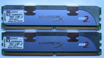 2x2GB 4GB DDR2 PC2-8500 1066 Kingston HyperX