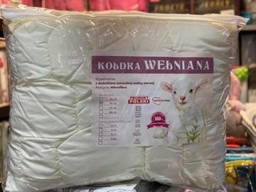 Kołdra wełniana - wełna owcza - produkt Polski 