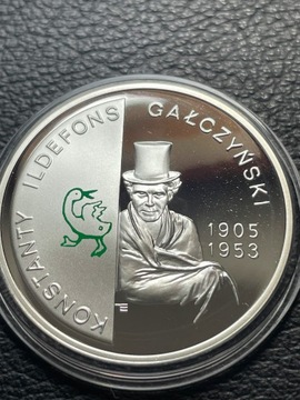 10 zł. 2005r.  K.I. Gałczyński  Ag