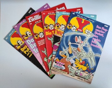 Yps. 6 szt niemieckich magazynów komiksowych.80/90