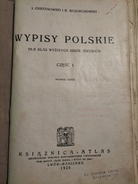 Wypisy polskie dla klas wyższych szkół średnich 