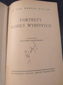  Portrety kobiet wybitnych, 1936r. Jo van Ammers-K