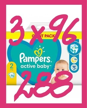 MEGA OKAZJA Pieluszki Pampers 2, 4-8 kg  96 szt.