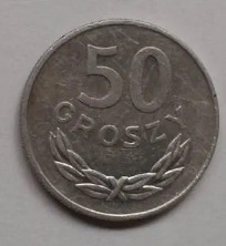 Moneta polska PRL obiegowa 50 gr groszy 1983 rok