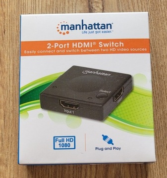 Switch HDMI Manhattan nowy