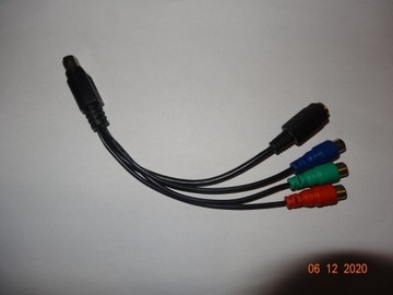 Kabel połączeniowy Redukcja 7 pin S-Video wtyk–3RC