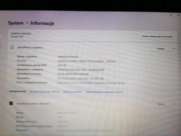 Dell Latitude 3350 i3 5005U 8 GB RAM 128 SSD WIN11